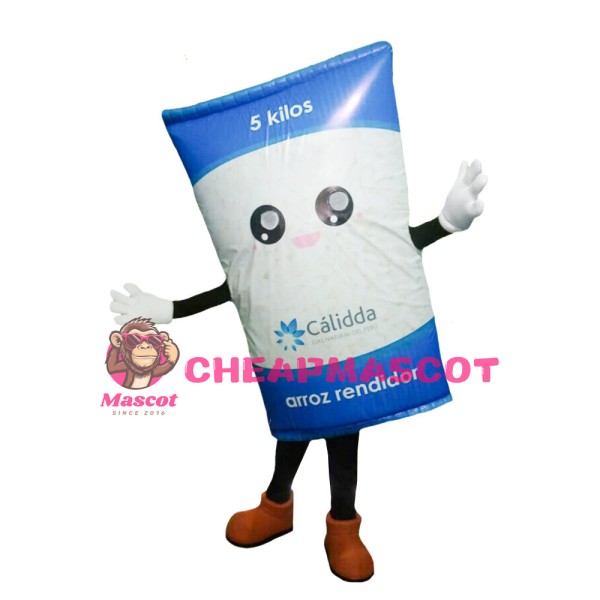 Blue Rice Bag Mascot Costume