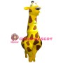 Proud Fat Cartoon Giraffe Mascot Costume