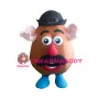 Cartoon Brown Coffee Bean Mascot Costume