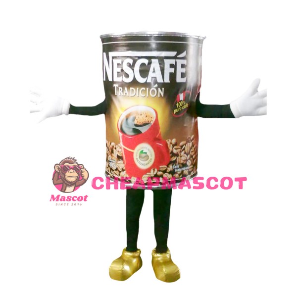 Coffee Beans Jar Mascot Costume