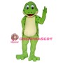 Fancy Cartoon Green Frog Mascot Costume