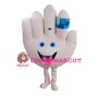 Big White Palm With Blue Bandage Mascot Costume