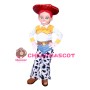Hard-working Milkmaid With Red Hat Mascot Costume