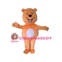 Cute Cartoon Orange Bear Mascot Costume For Adult