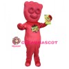 Adult Size Cartoon Red Sour Patch Kids Mascot Costume 