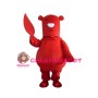 Cartoon Red Bear Lightweight Mascot Costume For Adult
