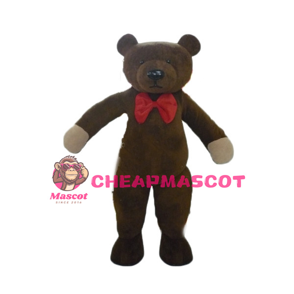 Brown Teddy Bear Mascot Adult Costume For Holiday Party