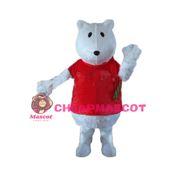 Cartoon White Bear Lightweight Mascot Costume For Adult
