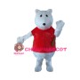 Cartoon White Bear Lightweight Mascot Costume For Adult