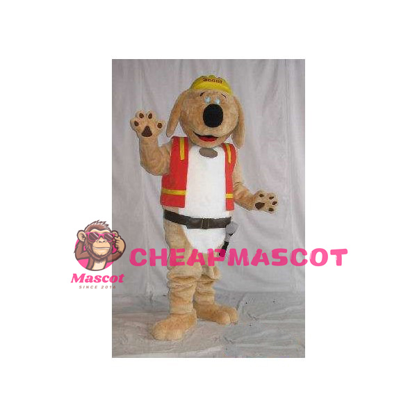 Lovely Scout the Dog Mascot Adult Costume 