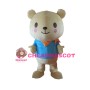 Cute Cartoon Yellow Bear Lightweight Mascot Costume For Adult