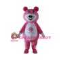 Cute Cartoon Pink Bear Lightweight Mascot Costume For Adult