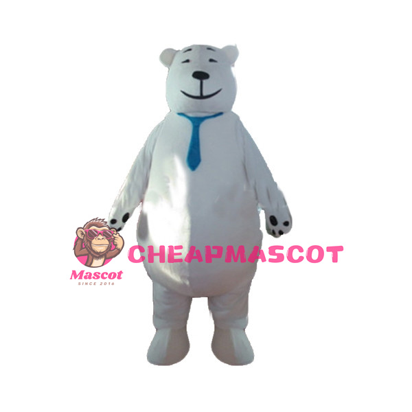 Adult Cartoon White Bear Lightweight Mascot Costume 