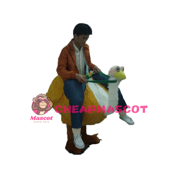 Carry Me Ride On Yellow Ostrich Costume For Oktoberfest