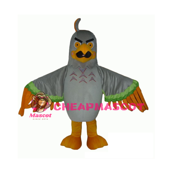 Fierce Grey Eagle Lightweight Mascot Costume Adult Size