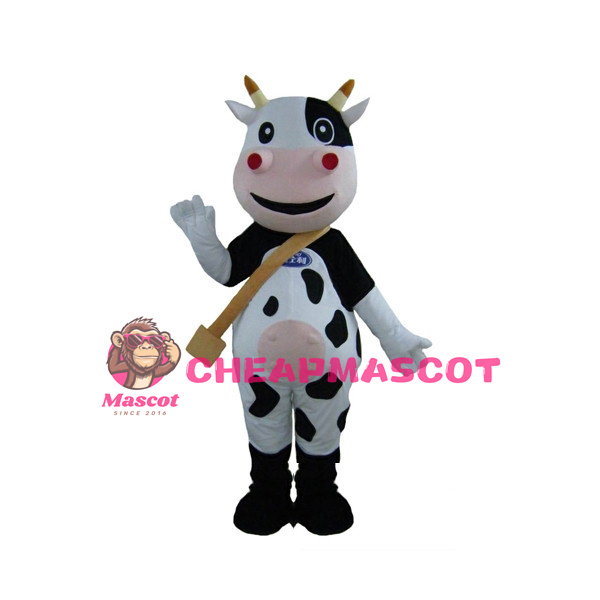Adult Cartoon Milk Cow Mascot Costume