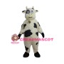 Cute Cartoon Yellow Cow With Bells Mascot Costume  