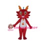 Adult Cartoon Chinese Fire Dragon Mascot Costume