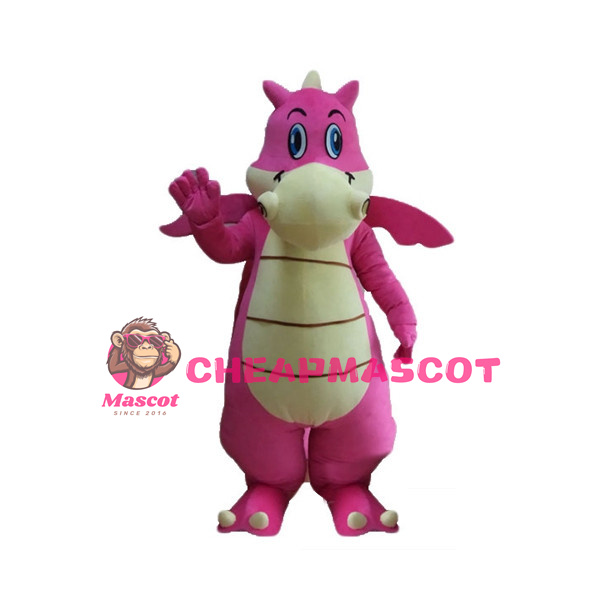 Adult Cartoon Pink Dragon Lightweight Mascot Costume 