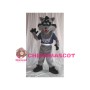 Cute Gray Wolf Cub Mascot Costume 