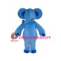 Adult Blue Elephant Cartoon Mascot Costume 