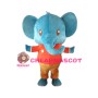 Cute Cartoon Blue Elephant Lightweight Mascot Adult Costume