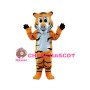Orange Tiger Mascot Adult Costume 
