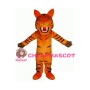 Howling Cartoon Orange Tiger Lightweight Mascot Adult Costume