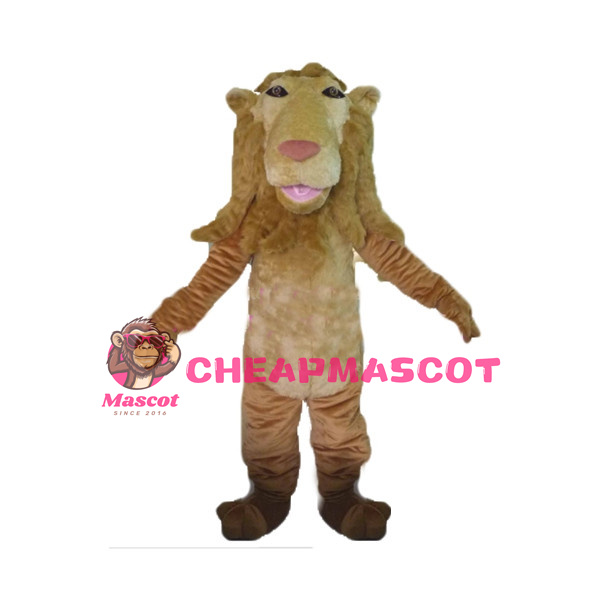 Long Mane Lion Mascot Adult Costume 