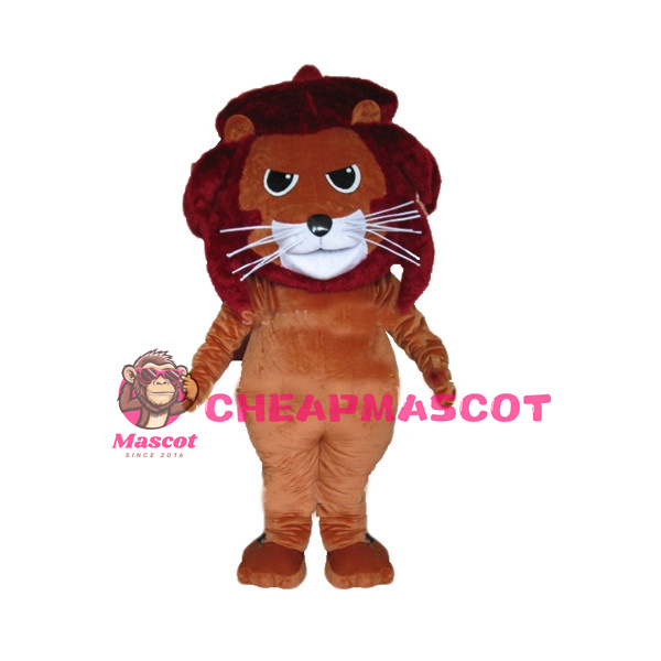 Angry African Lion Cartoon Mascot Costume