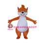 Adult Cartoon Orange Squirrel Mascot Costume 