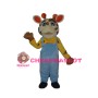 Adult Cartoon Giraffe Mascot Costume 