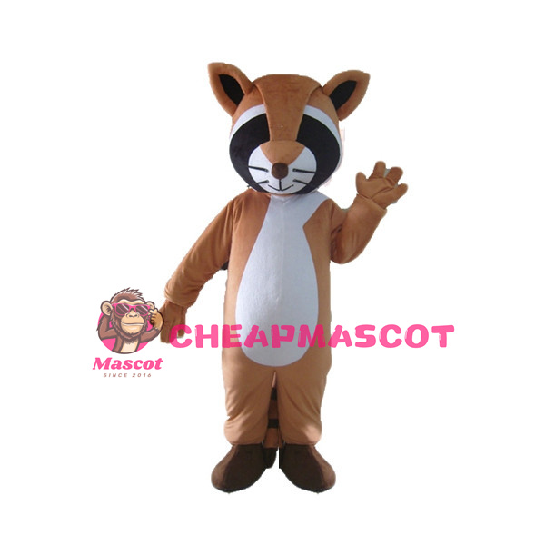 Cartoon Brown Raccoon Mascot Costume For Adult