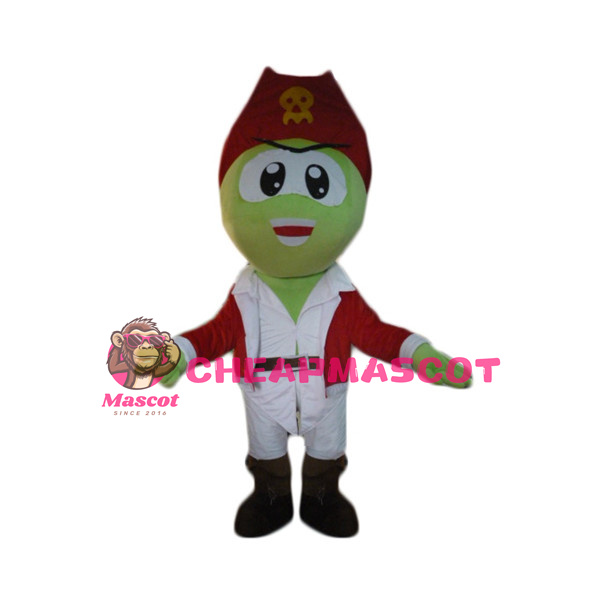 Pirate Green Snake Mascot Costume 