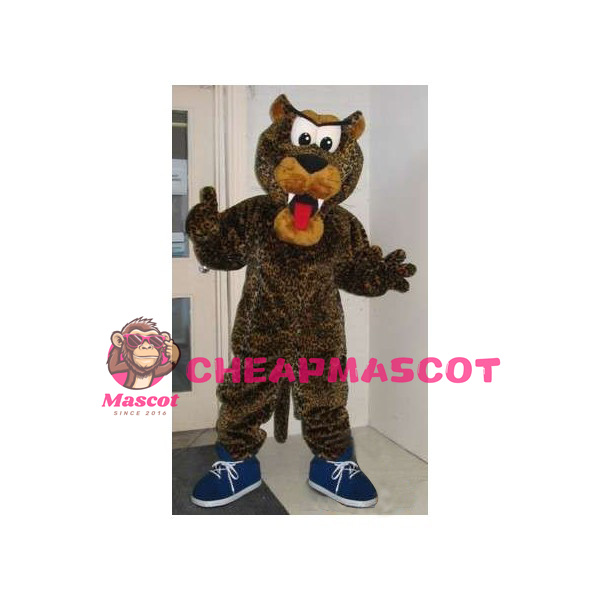 Mischievous Leopard Mascot Adult Costume 