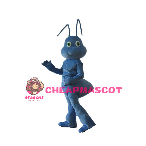 Adult Cartoon Blue Ant Mascot Costume 