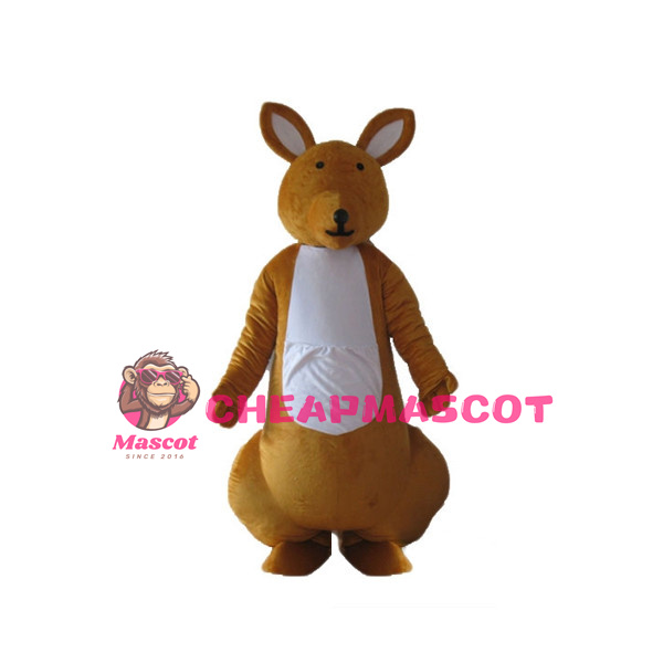 Khaki Kangaroo Lightweight Mascot Adult Costume