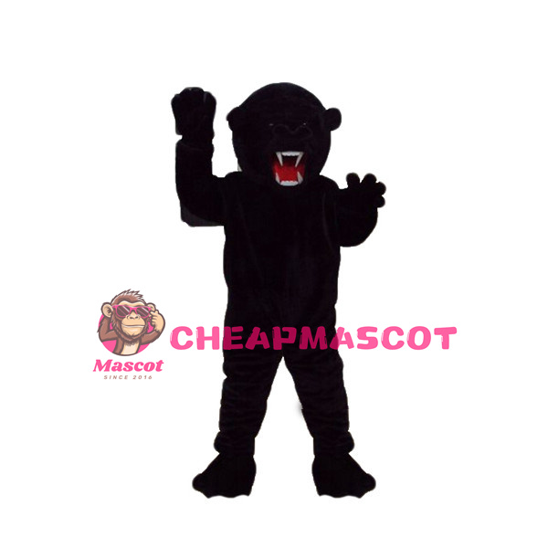 Fierce Black Bear Mascot Costume 