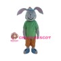 Adult Cartoon Gray Rabbit Mascot Costume 
