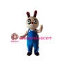 Mischievous Cartoon Rabbit Mascot Adult Costume 
