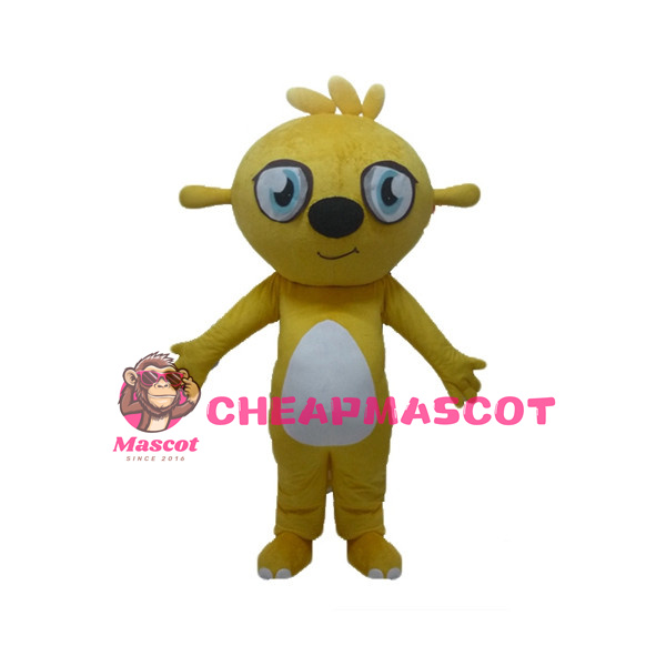 Adult Cartoon Yellow Dog Mascot Costume