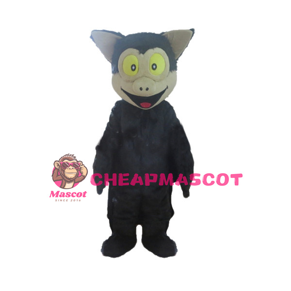 Cute Black Bat Mascot Adult Costume  