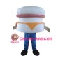 White Burger Lightweight Mascot Adult Costume 