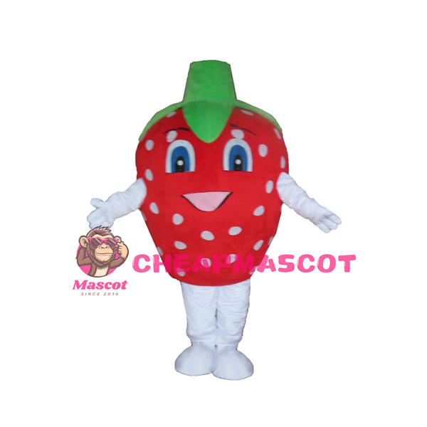Cartoon Strawberry Lightweight Mascot Adult Costume 