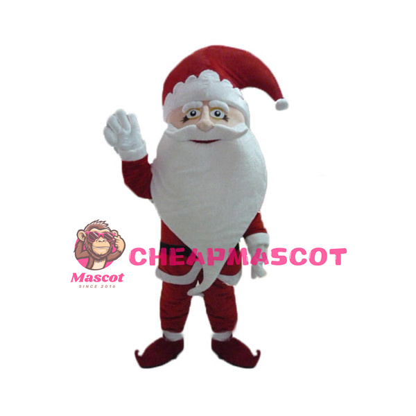 Friendly Santa Claus Mascot Costume 