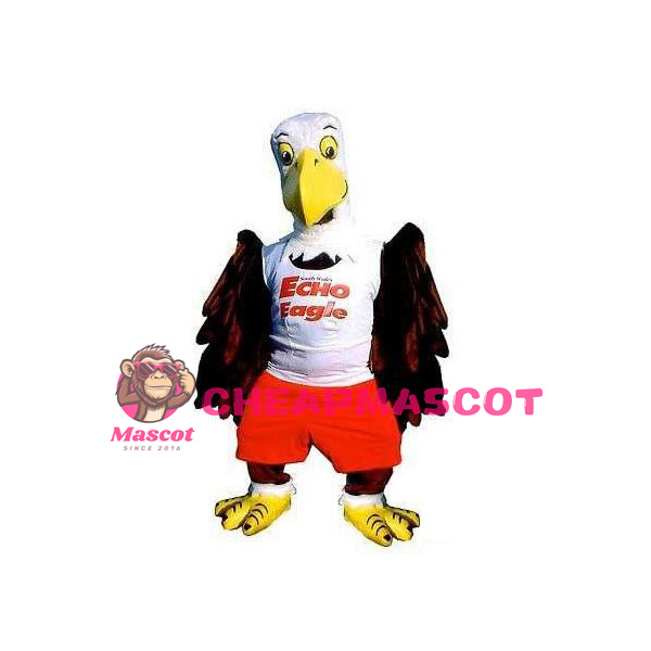 Cute Eagle Mascot Animal Cartoon Fancy Dress Costume Adult Size