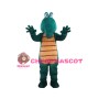 Cartoon Green Crocodile Mascot Adult Costume