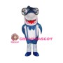 Mr. Blue Shark Cartoon Mascot Costume