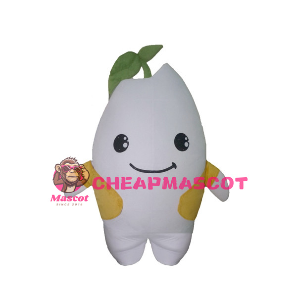 Adult Best White Radish Cartoon Lightweight Mascot Costume