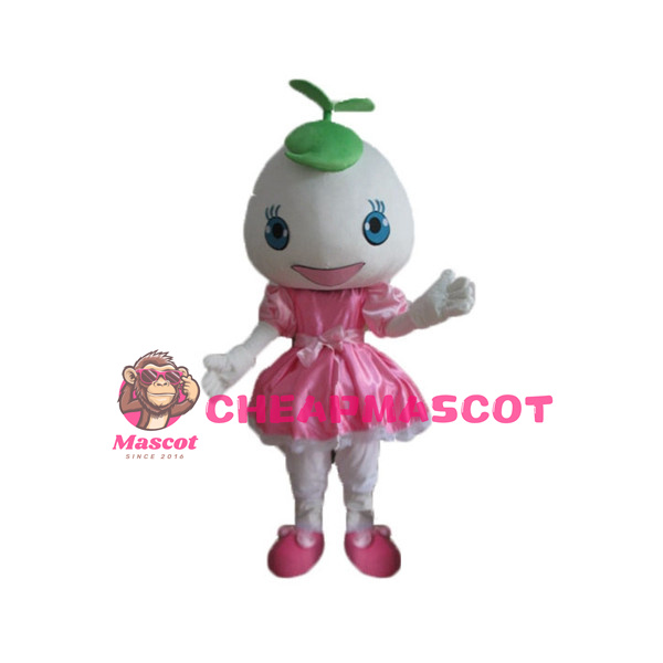 Cute Cartoon Coconut Girl Mascot Costume